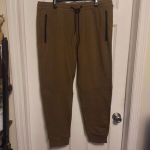 AE American Eagle Men's Brown Fleece Jogger Pants XL